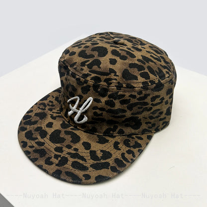 New Men Women Retro Letters Thousand Bird Leopard Print Baseball Hats