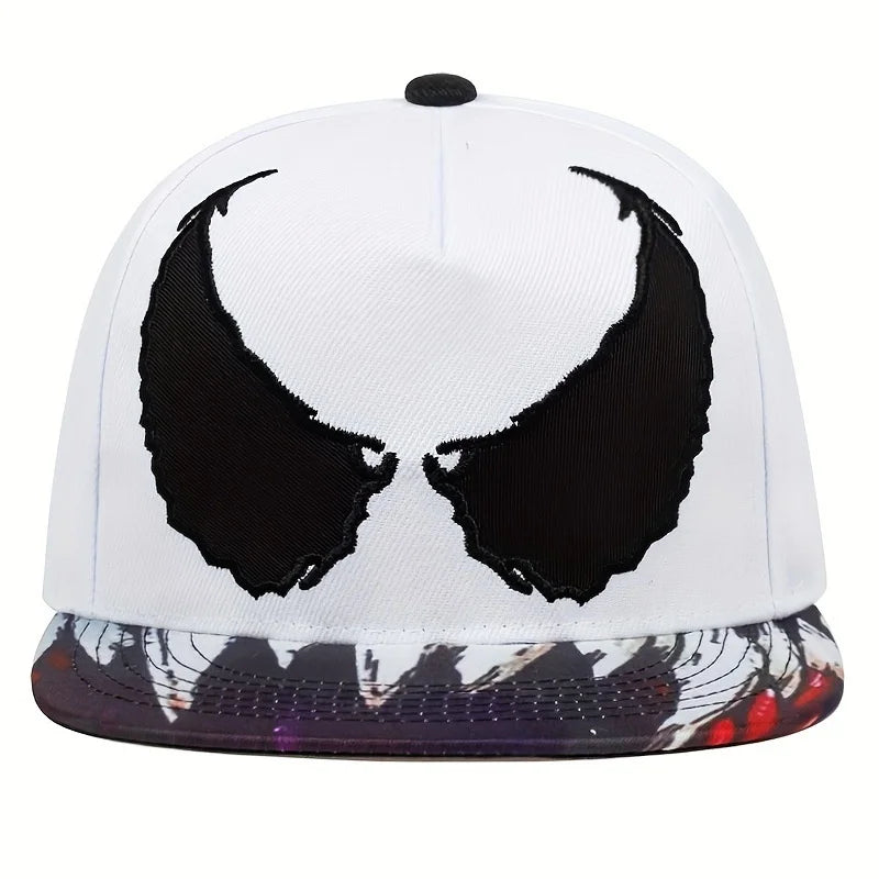 Unisex Personality Ghost Expression Embroidery Hip-hop Hats Spring