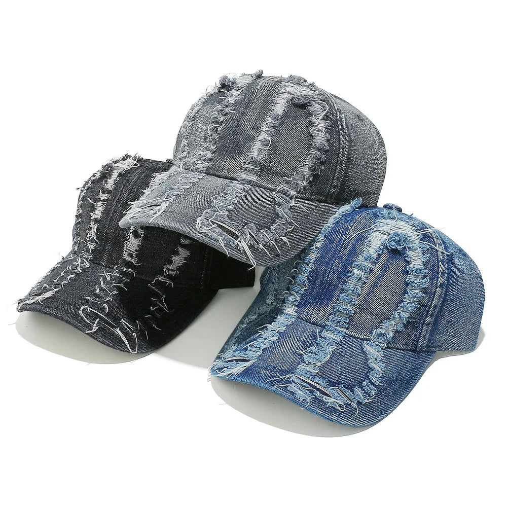 Custom Warm Classic Denim Sports Hiphop Caps Unisex
