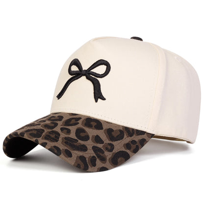 Unisex Bow Embroidery Baseball Caps Spring Autumn