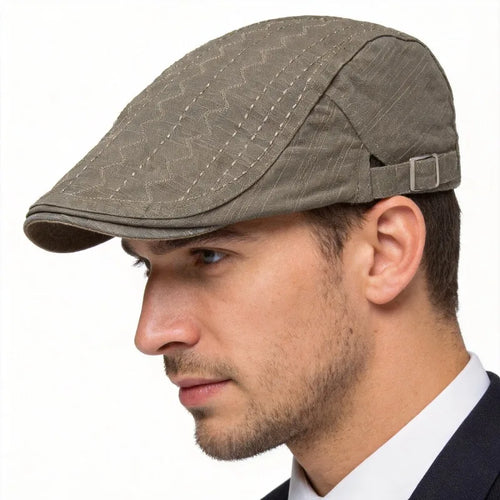Retro Stylish Newsboy Cap For Men Cotton Beret Unisex Sun Hat