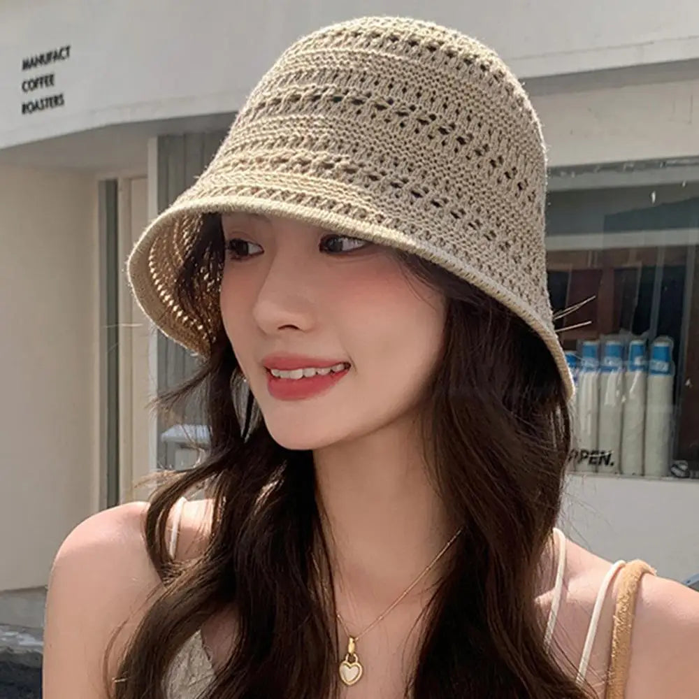 Summer Fashion Wide Brim Bucket Hat For Women