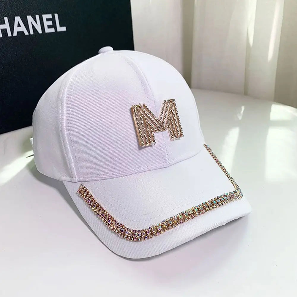 Adjustable Snapback Rhinestones Baseball Caps