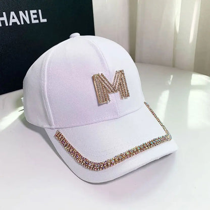 Adjustable Snapback Rhinestones Baseball Caps