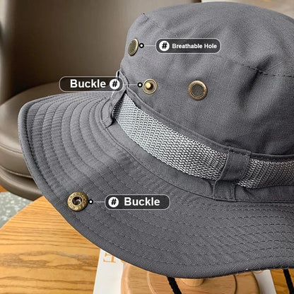 Sun Hats for Men Outdoor Fishing Cap Wide Brim Women Bucket Hat