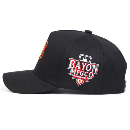 Unisex Gothic Letter B Embroidery Side Bayon Mfgco Baseball Caps Spring and Autumn