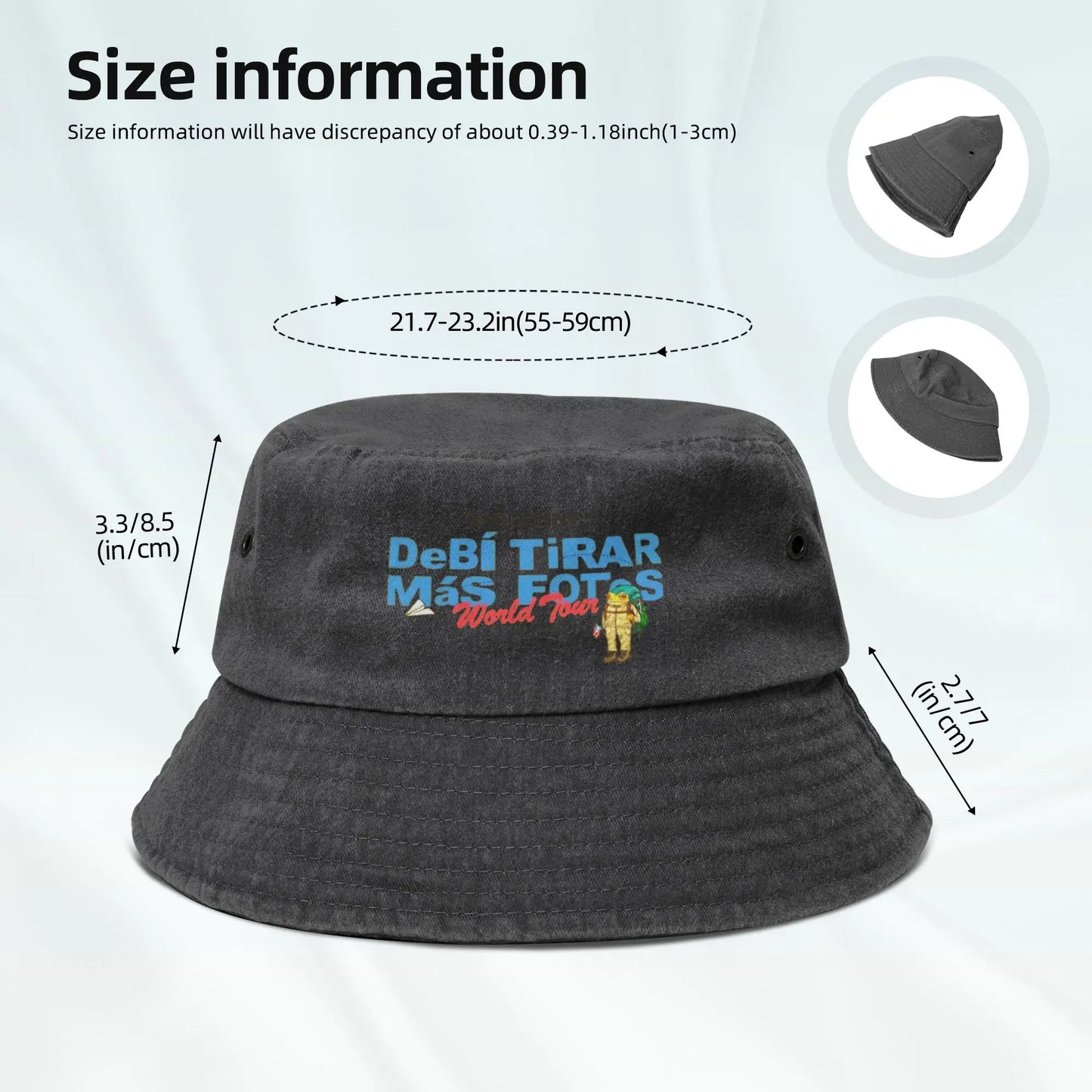 Girl Washed Denim Bucket Hat