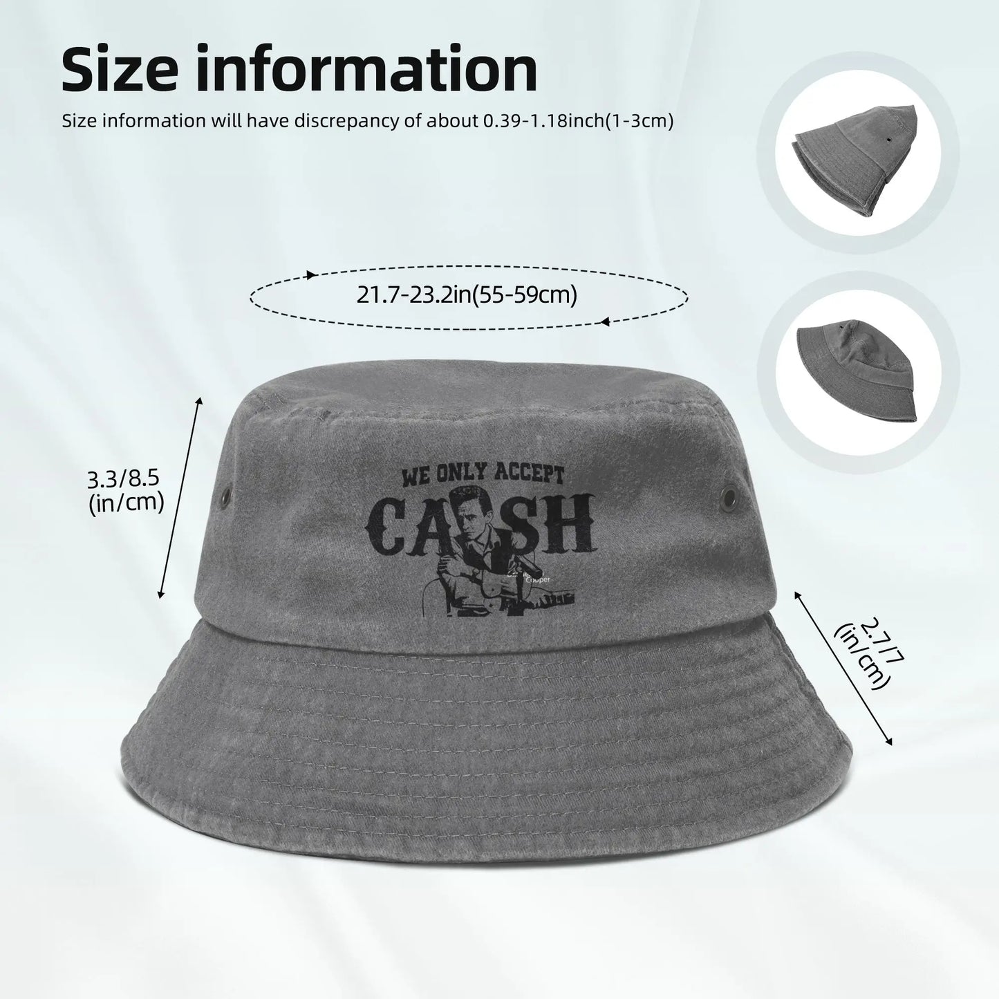 We Only Accept Cash Bucket Hat Women