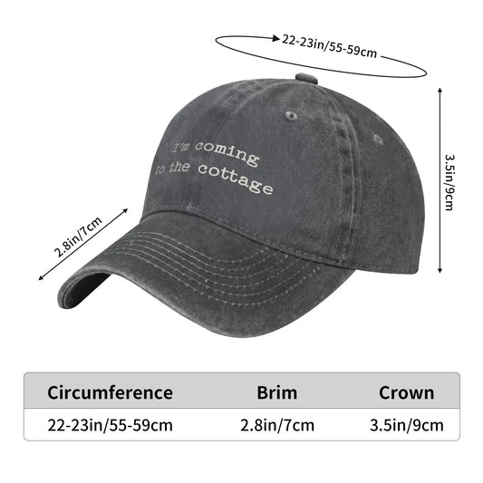 Heated Rivalry Washed Baseball Cap I'm Coming To The Cottage Summer