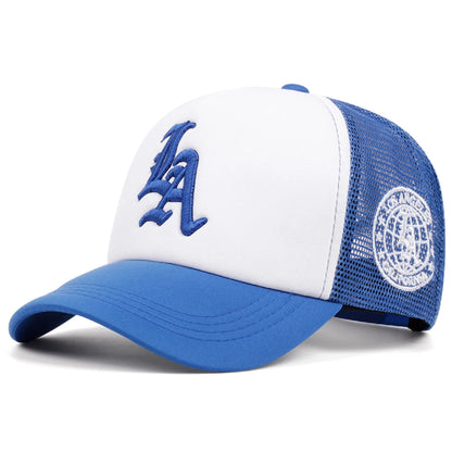 LA Side Embroidered Breathable Mesh Hat Men's Hip Hop Hat Baseball Hat Women's