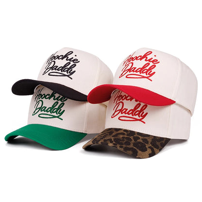 New Skateboard Hat Letter Hoochie Embroidered Hat Daily Commuter Decoration Sunshade Hat Unisex