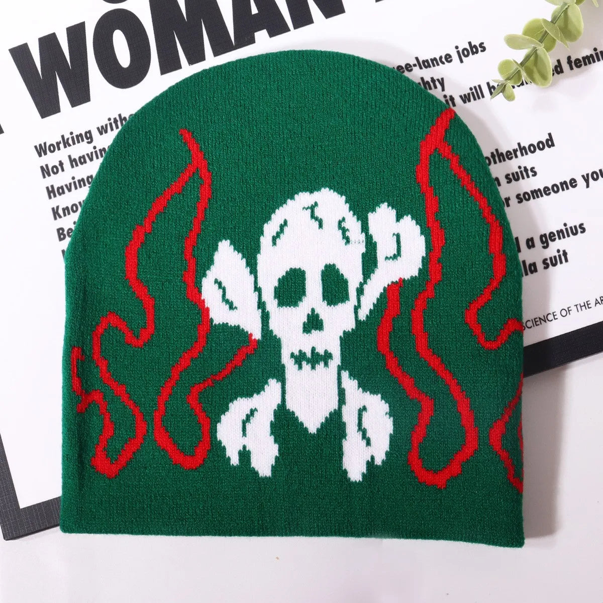 Skull Halloween 2026 Knitted Hats Women's Jacquard Hats