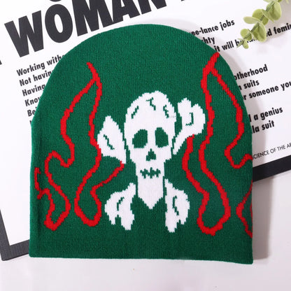 Skull Halloween 2026 Knitted Hats Women's Jacquard Hats