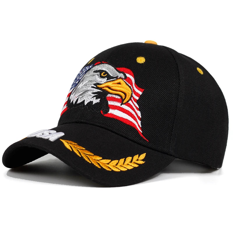 Unisex USA Eagle Embroidery Baseball Caps Spring And Autumn Outdoor