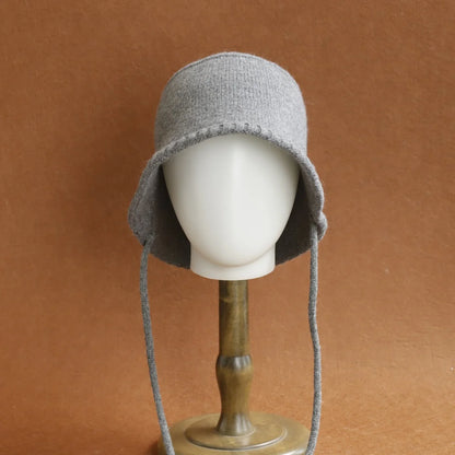 2026 New Cashmere Wool Bucket Hat Thick Women
