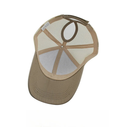 Fashion Leopard Print Baseball Cap Women's Ponytail Hat