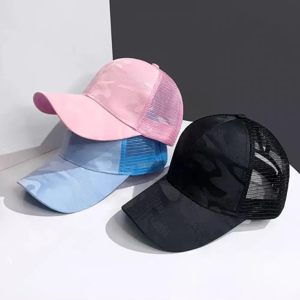 Summer Mesh Baseball Caps for Women Men