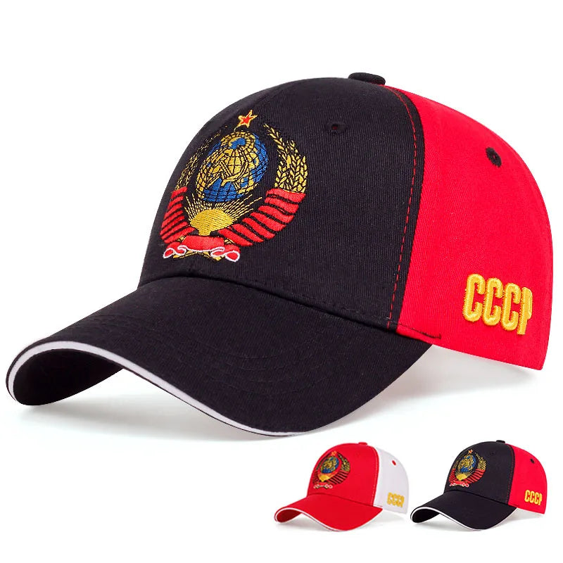 Unisex CCCP National Emblem Baseball Cap Men Women Cotton