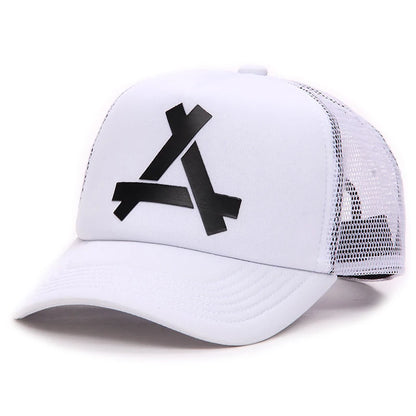 Unisex A- Letter Printing Baseball Net Caps Hip Hop Cap Spring and Summer