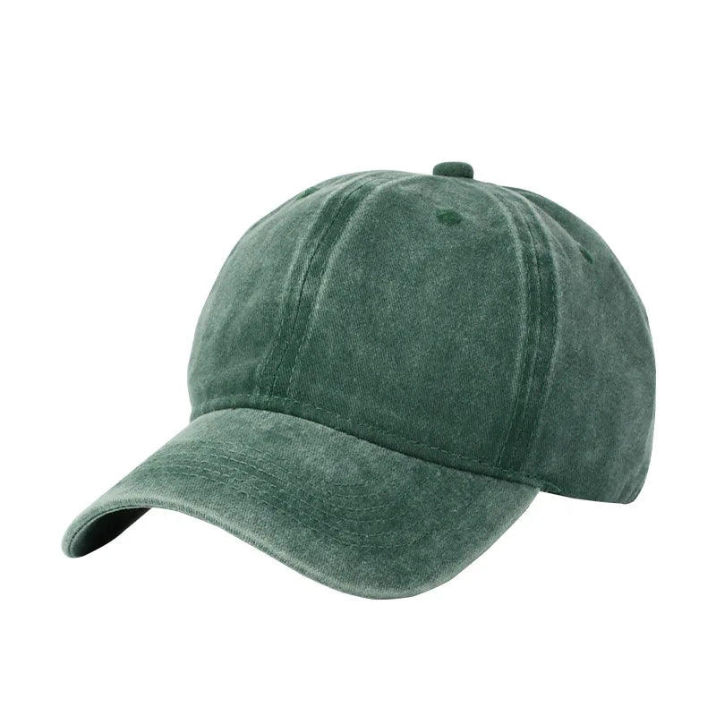 Vintage Washed Baseball Cap - Personalized Embroidery Print Dad Hat