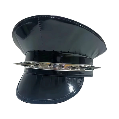 Steampunk Leather Gothic Captain Hat