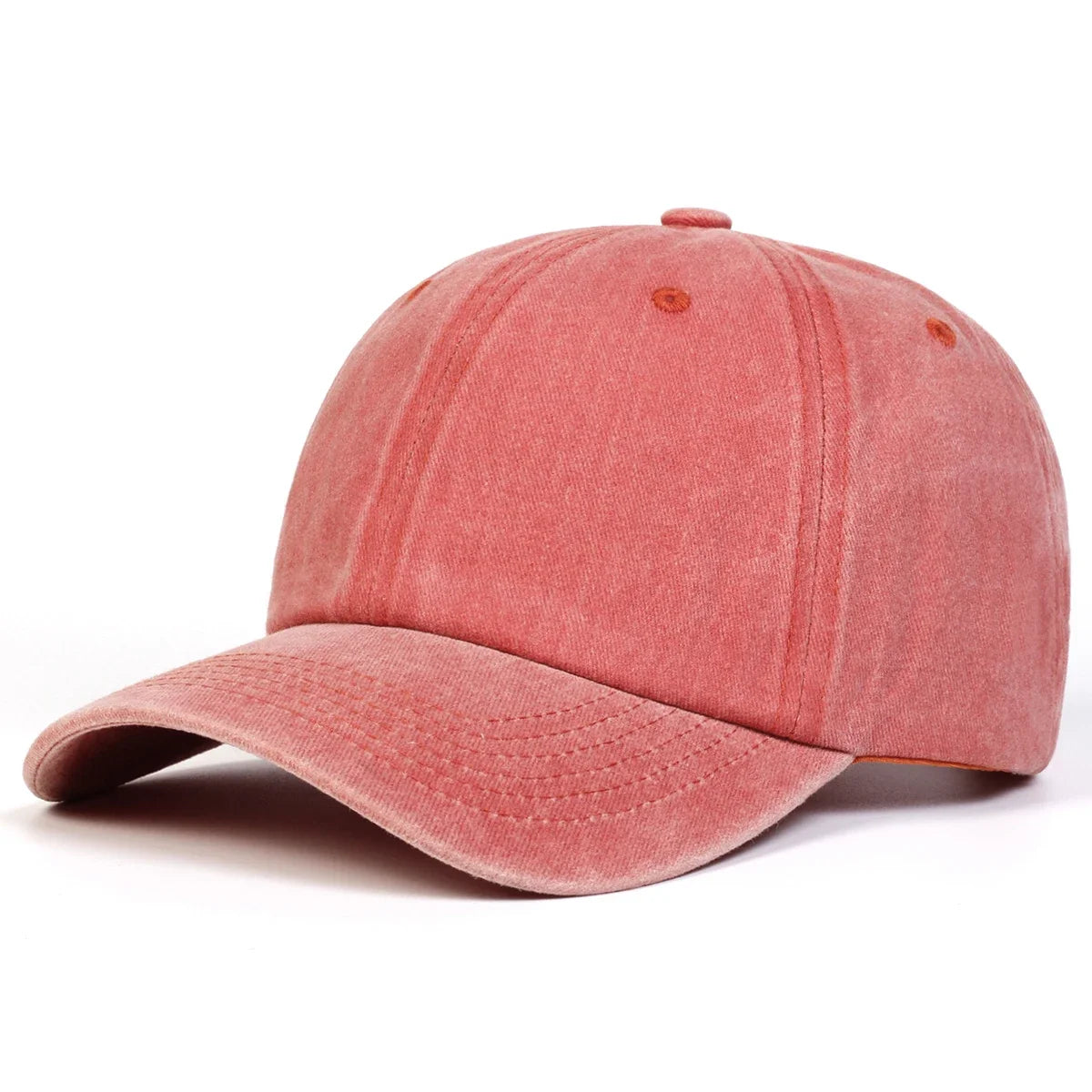 Unisex Light Washed Solid Color Baseball Caps Spring And Autumn