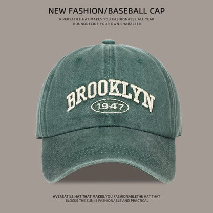 Brooklyn Alphabet Baseball Cap Men Women's