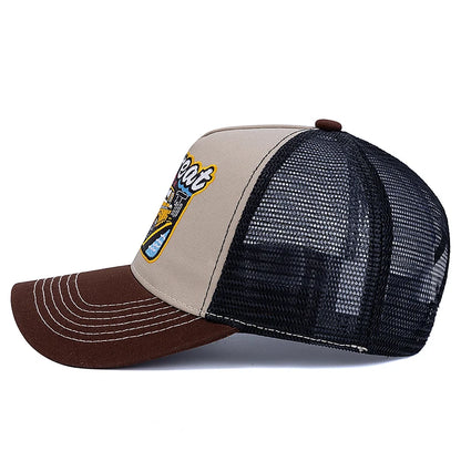 Unisex Baseball Cap Classic Vintage Car Pattern Mesh Cap Men And Women