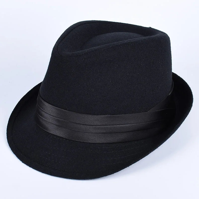 Classic Fedora Men's Hats 2026 Casual Short Sleeve Trilby Top Hat