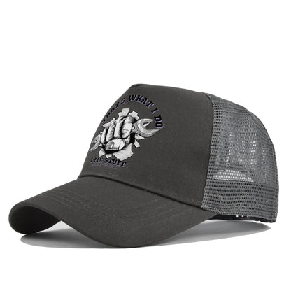 Spring Summer Printed Mesh Breathable Baseball Cap