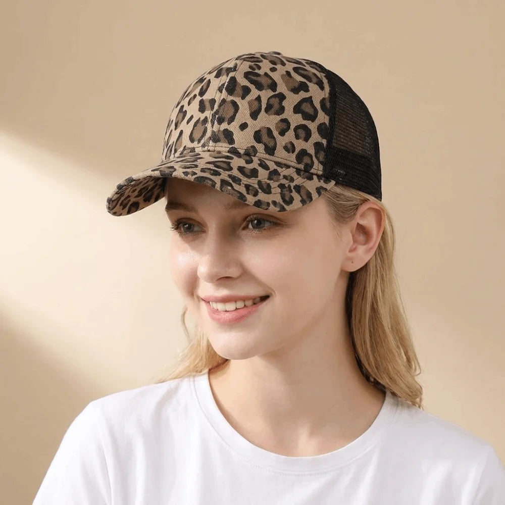 Fashion Adjustable Leopard Print Baseball Cap