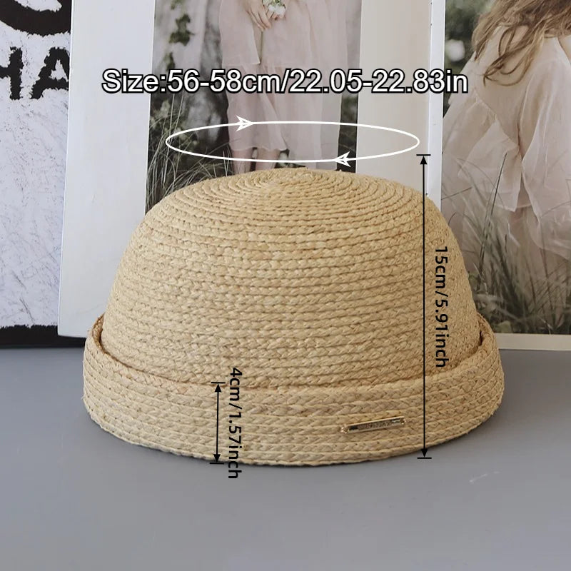 100% Handmade Raffia Grass Fascinator Sun Hats Women