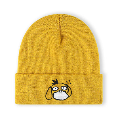 Duck Embroidered Beanie Soft Stretchy Lightweight Winter Hat
