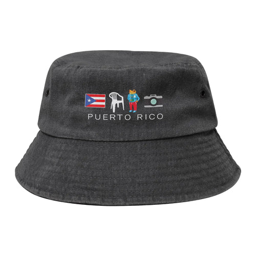 Washed Denim Bucket Hat