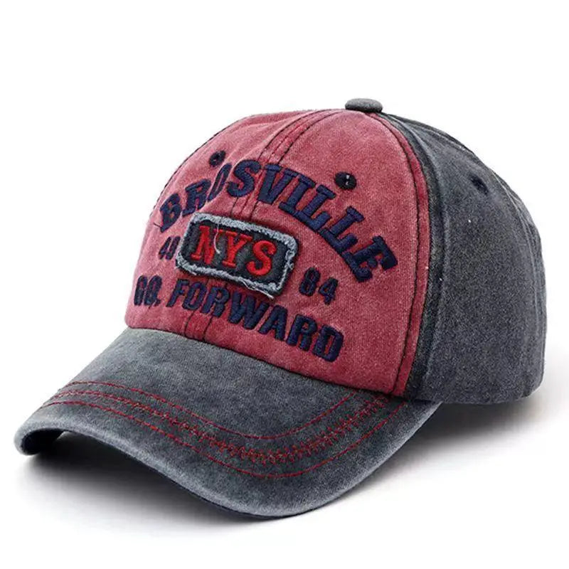 Retro Letter Embroidery Baseball Caps Men Women Washed Cotton Casual Hat Hip Hop Streetwear Sun Hats Y2k Hat