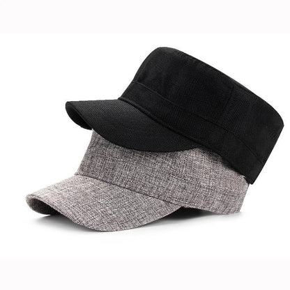 New Big Size Deep Faux Linen Baseball Hats Outdoor