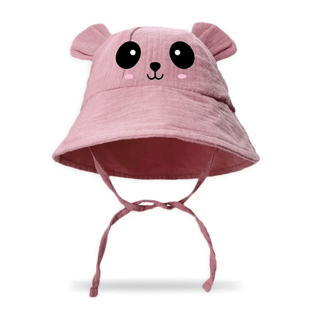 Cute Baby Bear Hat For Boys And Girls Breathable Beach Hat