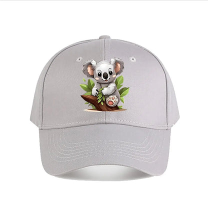 Cute Cartoon Koala Plush Toy Kids Room Decor Baseball Cap