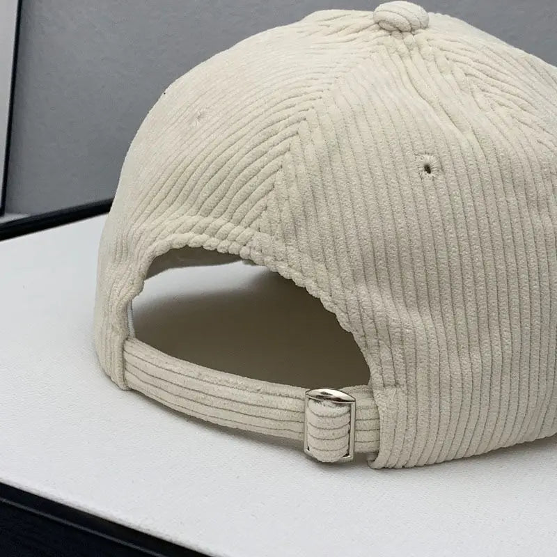Fashion Corduroy Baseball Cap Ladies Letter C baseball Hat Women Man