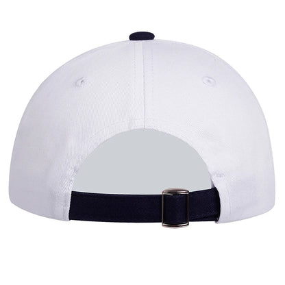 Fashion Baseball Caps Ship Spear Letters Embroidery White Turning Caps