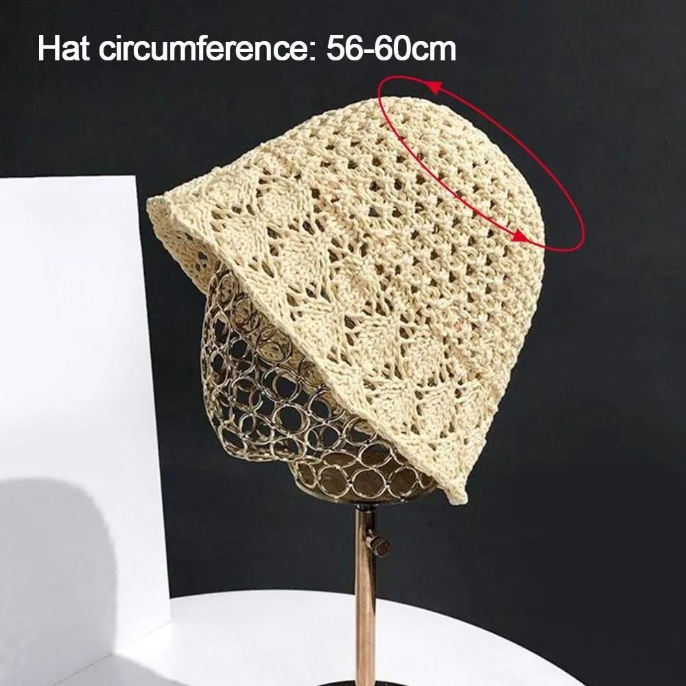 New Hollow Fisherman Hat Fold Breathable Bucket Hat