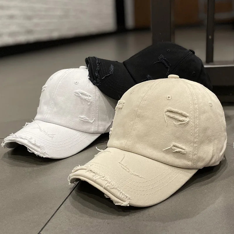 Retro Women Baseball Cap Solid Color Snapback Hat
