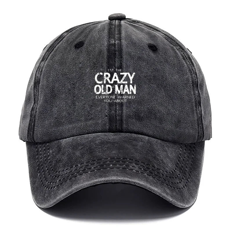 Funny Quote Vintage Washed Cotton Baseball Cap Adjustable