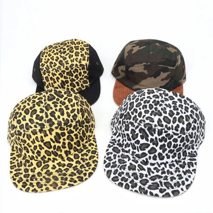 Four Seasons Polyester Leopard Print Casquette Baseball Cap