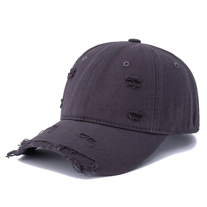 Washed Cotton Retro Distressed Style Cap Baseball Cap Women