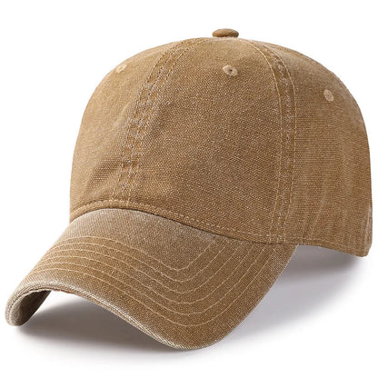 Denim Cotton Wash Snapback Hats Women Summer Sun Cap Big Head Man