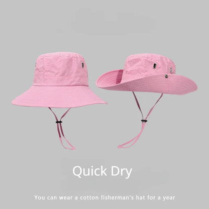 Y2K Bucket Hats For Man Women Beach Anti-Sun Panama Outdoor