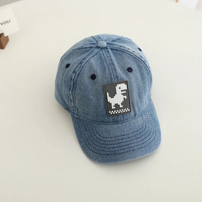 Summer School Baby Boys Baseball Cartoon Dinosaurs Children Outdoor Kids Caps For 2-8 Years Adjustable Sports Hats