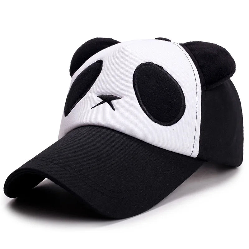 Summer Cute Panda Baseball Caps For Men Women Cotton Hip Hop Sun Protection Boys Girls Outdoor
