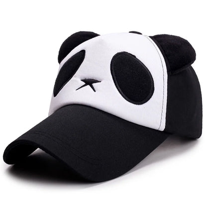 Summer Cute Panda Baseball Caps For Men Women Cotton Hip Hop Sun Protection Boys Girls Outdoor